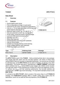 BTS7710GNUMA1 Datasheet Cover