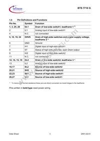 BTS7710GNUMA1 Datasheet Page 3