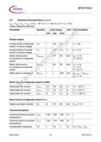 BTS7710GNUMA1 Datasheet Page 10