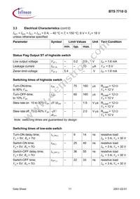 BTS7710GNUMA1 Datasheet Page 11