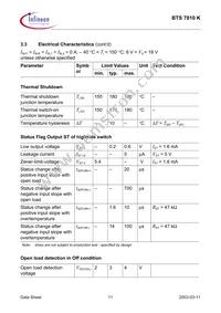 BTS7810KNTMA1 Datasheet Page 11