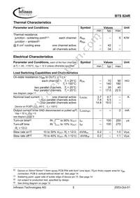 BTS824R Datasheet Page 5