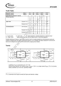 BTS824R Datasheet Page 8