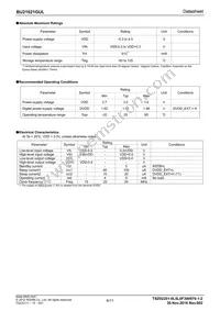 BU21021GUL-E2 Datasheet Page 6