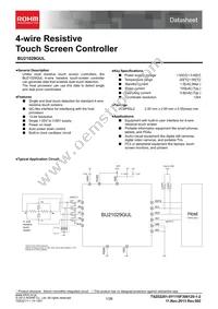 BU21029GUL-E2 Datasheet Cover