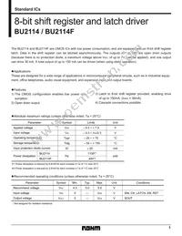 BU2114F-E2 Datasheet Cover