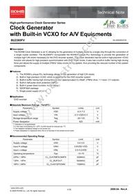 BU2365FV-E2 Datasheet Cover