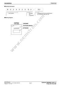 BU24020GU-E2 Datasheet Page 15