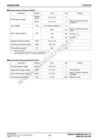 BU24031GW-E2 Datasheet Page 7