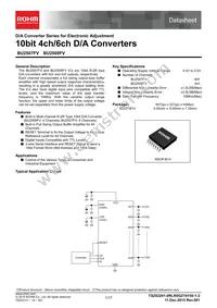 BU2507FV-E2 Datasheet Cover