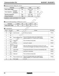 BU2630F-E2 Datasheet Page 2