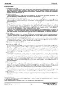 BU3087FV-E2 Datasheet Page 21