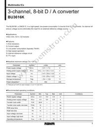 BU3616K Datasheet Cover