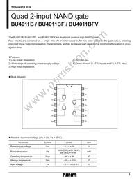 BU4011B Datasheet Cover