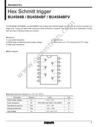 BU4584B Datasheet Cover