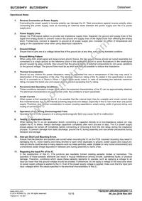 BU7205HFV-TR Datasheet Page 15