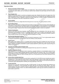 BU7230SG-TR Datasheet Page 20