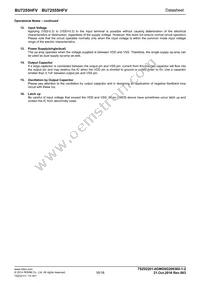 BU7255SHFV-TR Datasheet Page 16