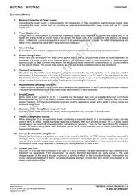 BU7271G-TR Datasheet Page 15