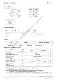 BU7421G-TR Datasheet Page 2