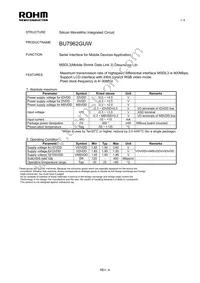 BU7962GUW-E2 Datasheet Cover