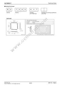 BU7985KVT Datasheet Page 20