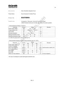 BU8788KN-E2 Datasheet Cover