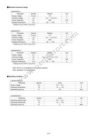 BU9262AFS-E2 Datasheet Page 2