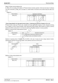 BU9414FV-E2 Datasheet Page 20