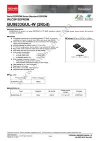 BU9833GUL-WE2 Datasheet Cover