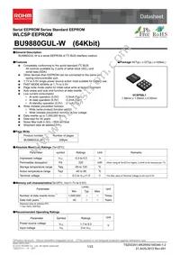 BU9880GUL-WE2 Datasheet Cover