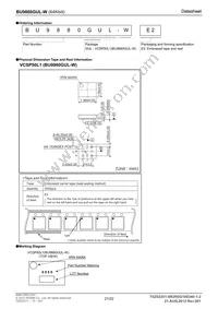 BU9880GUL-WE2 Datasheet Page 21