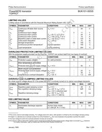 BUK101-50GS Datasheet Page 2