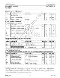 BUK101-50GS Datasheet Page 3