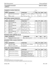 BUK101-50GS Datasheet Page 4
