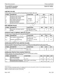 BUK107-50DL Datasheet Page 2