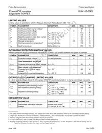 BUK108-50DL Datasheet Page 2