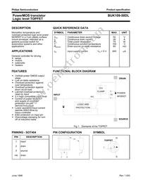 BUK109-50DL Datasheet Cover