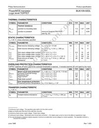 BUK109-50DL Datasheet Page 3