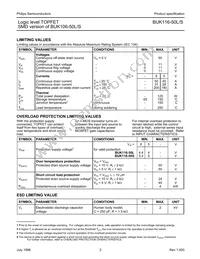 BUK116-50L Datasheet Page 2