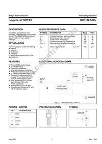 BUK118-50DL Datasheet Cover