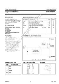 BUK119-50DL Datasheet Cover