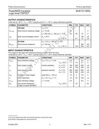 BUK127-50DL Datasheet Page 3