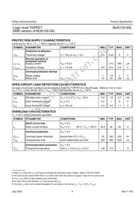 BUK135-50L Datasheet Page 4