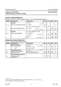 BUK138-50DL Datasheet Page 3