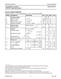 BUK210-50Y Datasheet Page 3