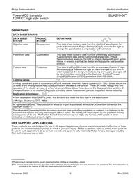 BUK210-50Y Datasheet Page 13