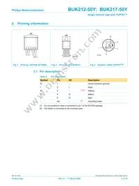 BUK217-50Y Datasheet Page 2