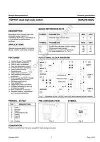 BUK218-50DC Datasheet Cover