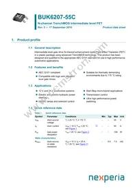 BUK6207-55C Datasheet Cover